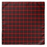 THE MAROON CLASSIC PLAID SILK POCKET SQUARE